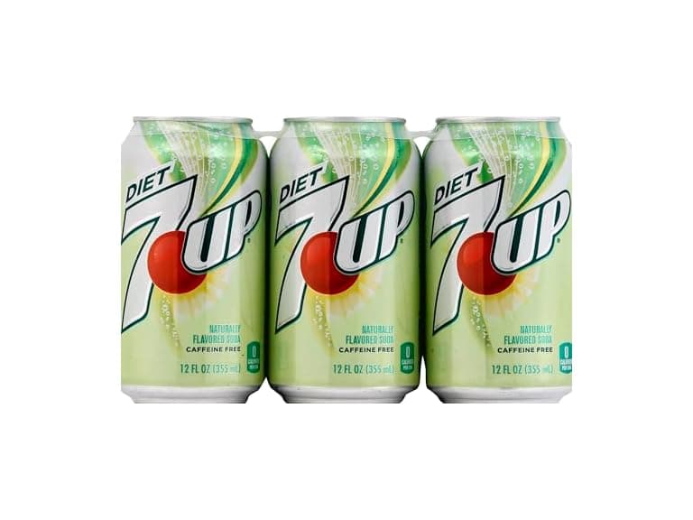 6pk Diet 7 Up, 12 fl oz - Image 1