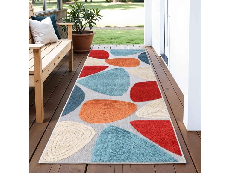 Superior Tulip Indoor Outdoor Runner Rug - Image 1