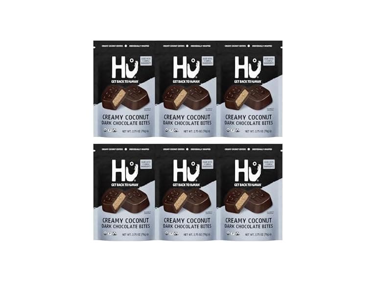 Hu Creamy Coconut Dark Choc Bites 6pk - Image 1