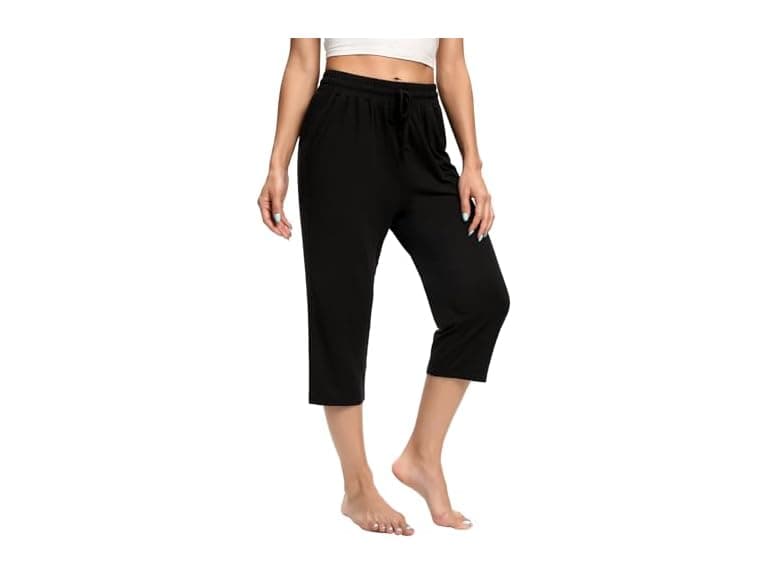 Culayii Women (L) Capris High Waist Comfy Pants - Image 1