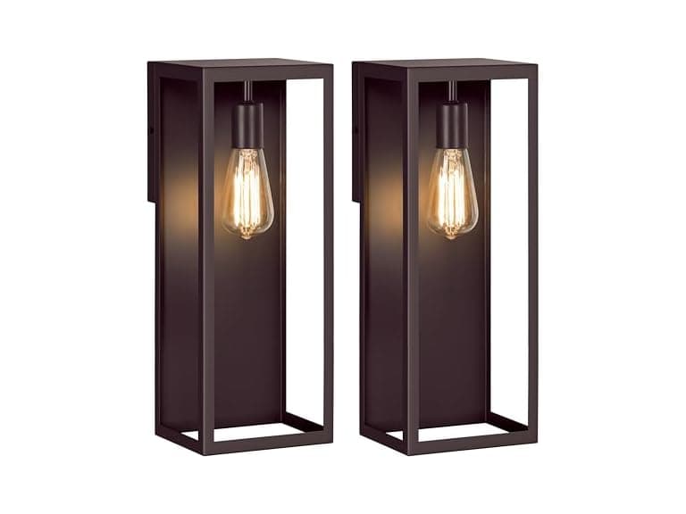 VerRon 2-Pack Outdoor Wall Lanterns, 16” - Image 1