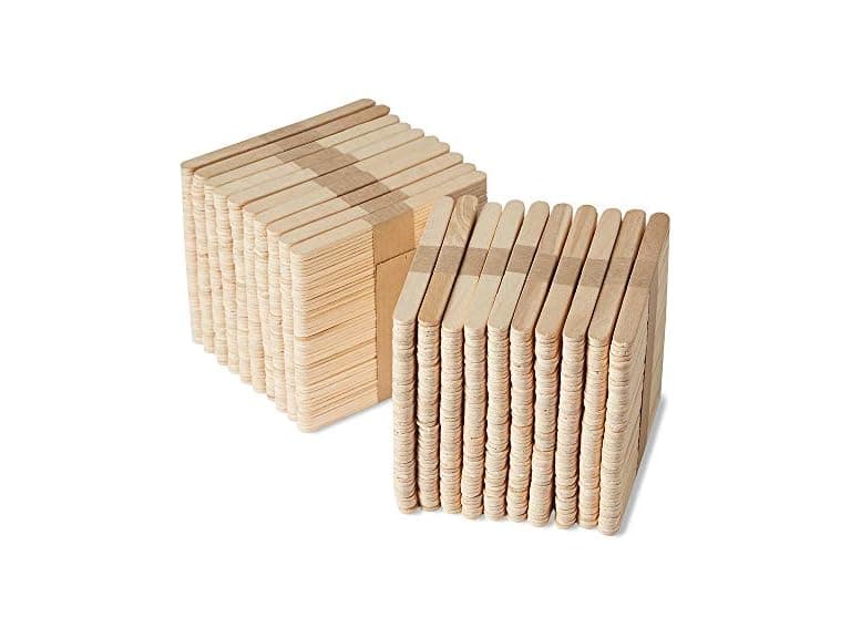 hand2mind Natural Wood Craft Sticks - Image 1