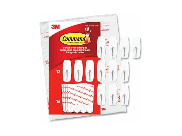 3M 1706513NA Medium 13 Wire Hooks, White - Image 1