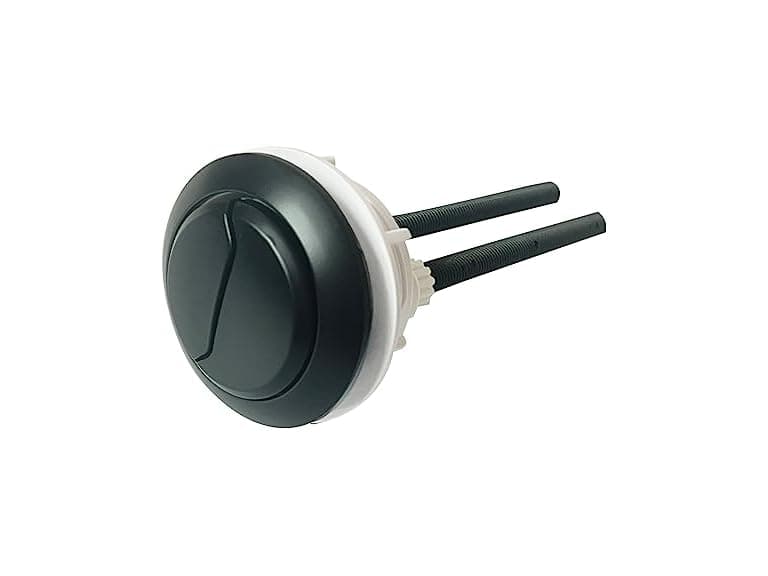 Matte Black Toilet Push Button Round 48mm Thread D