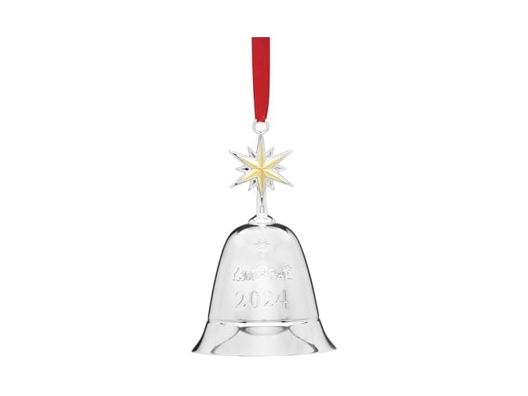 Lenox 2024 Annual Musical Bell Silver Ornament - Image 1