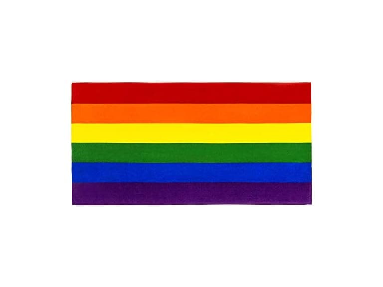 Beachland Gay Flag Beach Towel 30 x 60 - Image 1
