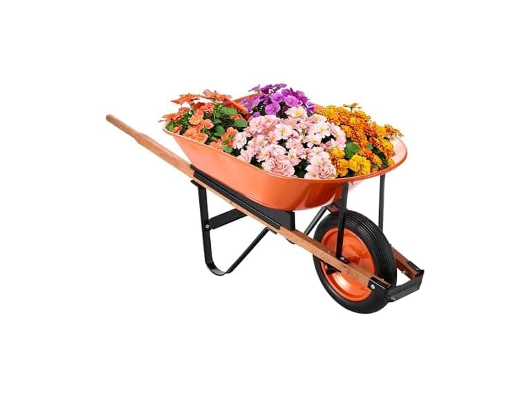 VEVOR Wheelbarrow Cart, 5 Cu. Ft. - Image 1