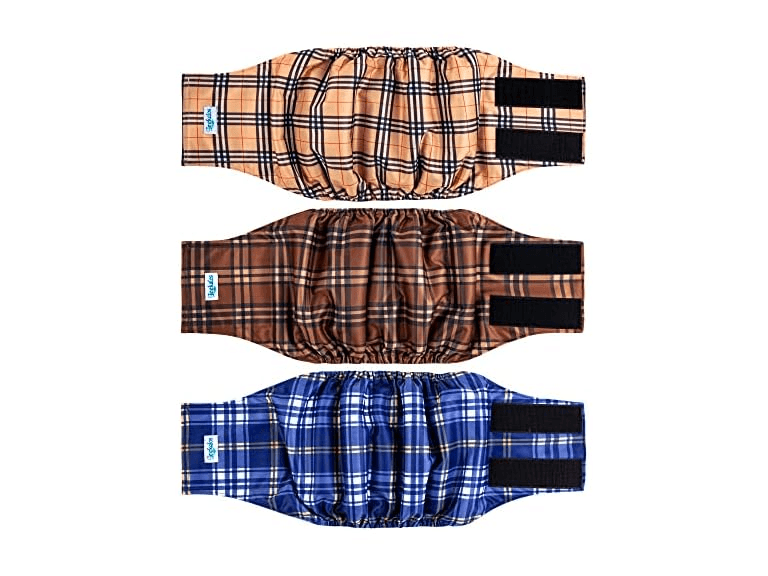 3 Pack High Absorbing Dog Belly Bands - Image 1