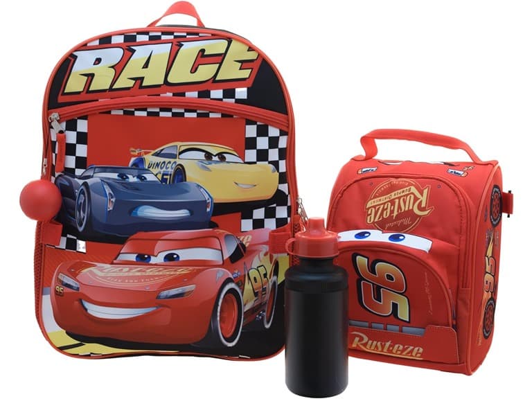 (4 Piece) 16'' Disney Cars Backpack - Image 1