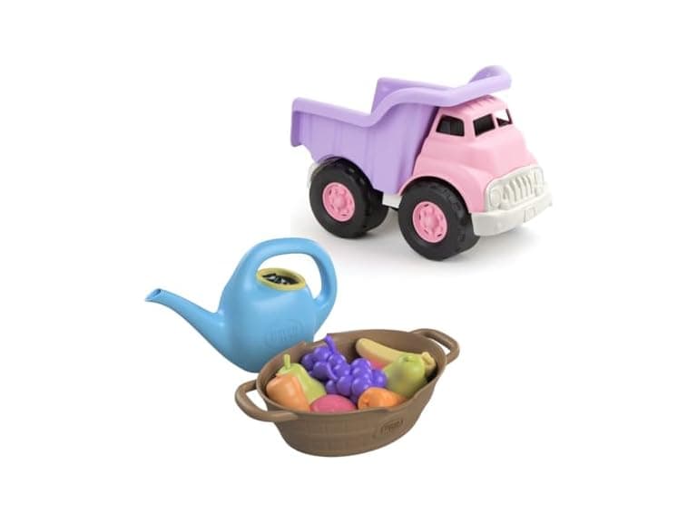 Pink/Purple Dump Truck & Rainbow Harvest Set - Image 1