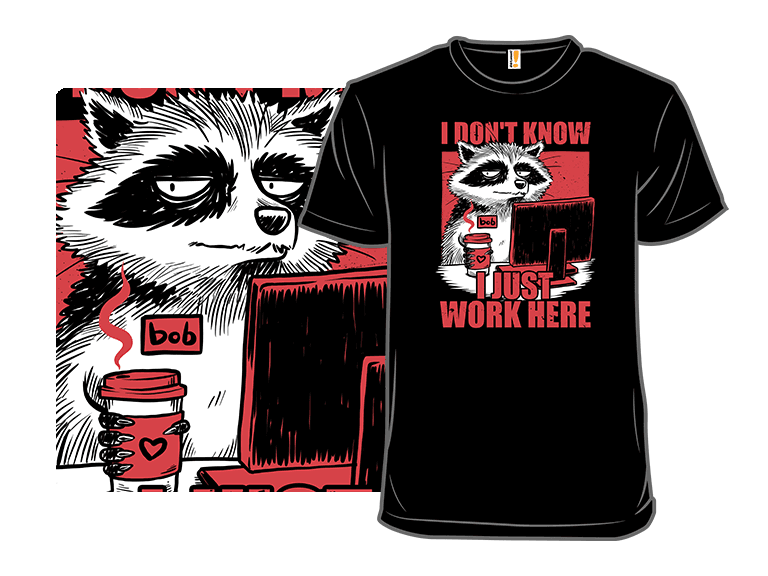 Raccoon Tired Work - Image 1