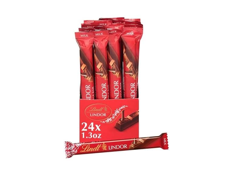 Lindt LINDOR Milk Choc Truffle Bar 24pk - Image 1