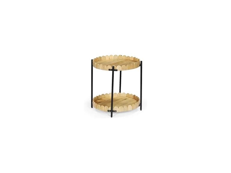 Howard Elliott Collection Ameesha Side Table Round Brown - Image 1