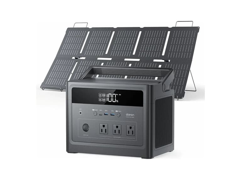 Daran Cubus600L 600W Portable Power Station w Solar Panel - Image 1