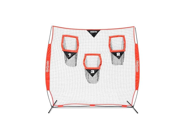 GoSports 8 x 8 ft Football Throwing Net - Image 1