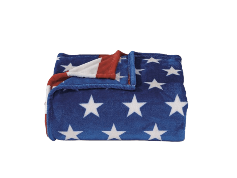 2PK Micro-Plush Throw 50x70" American Flag - Image 1