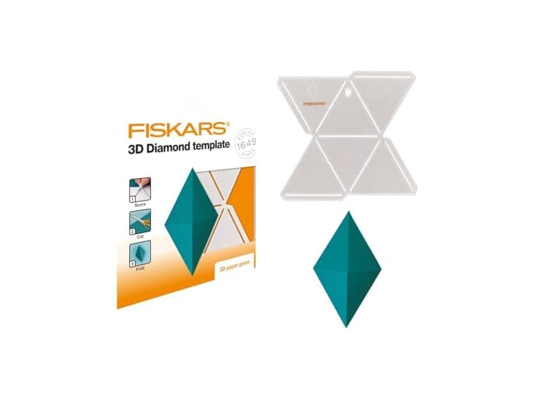 Fiskars Gems 3D Paper Jewel White - Image 1