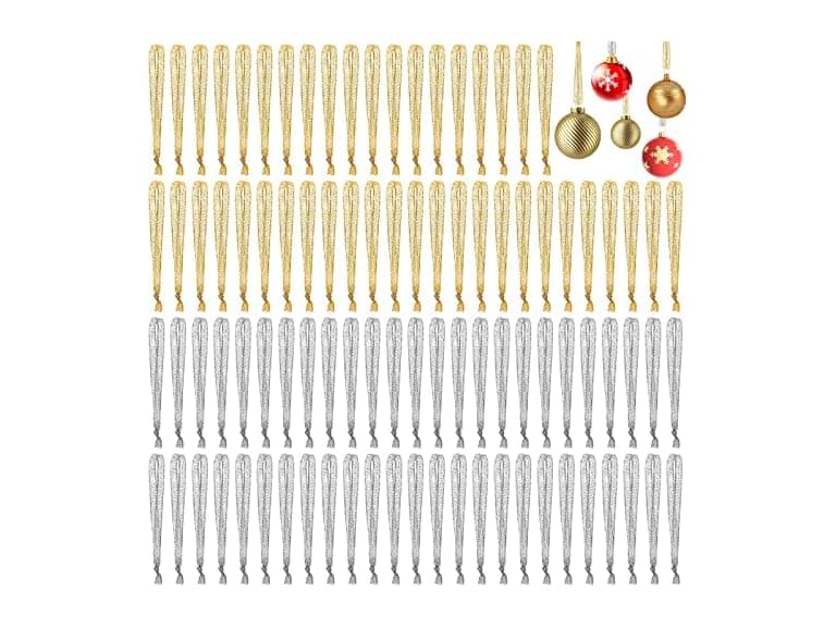 300pcs Christmas Ornament Ribbon Hangers - Image 1