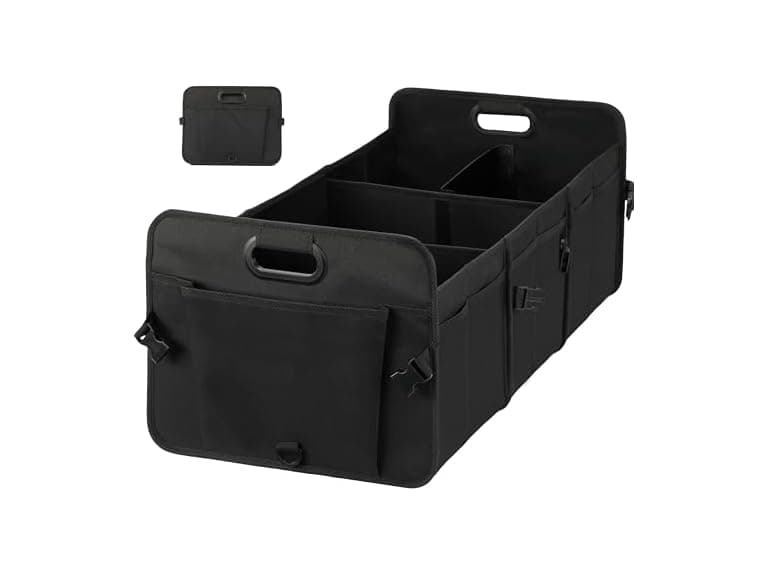 Simple Deluxe Car Trunk Organizer, Large Size, Black  - Image 1