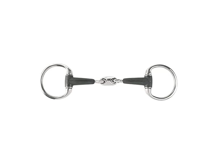 HORZE Rubber Oval Link Eggbutt Snaffle - Image 1