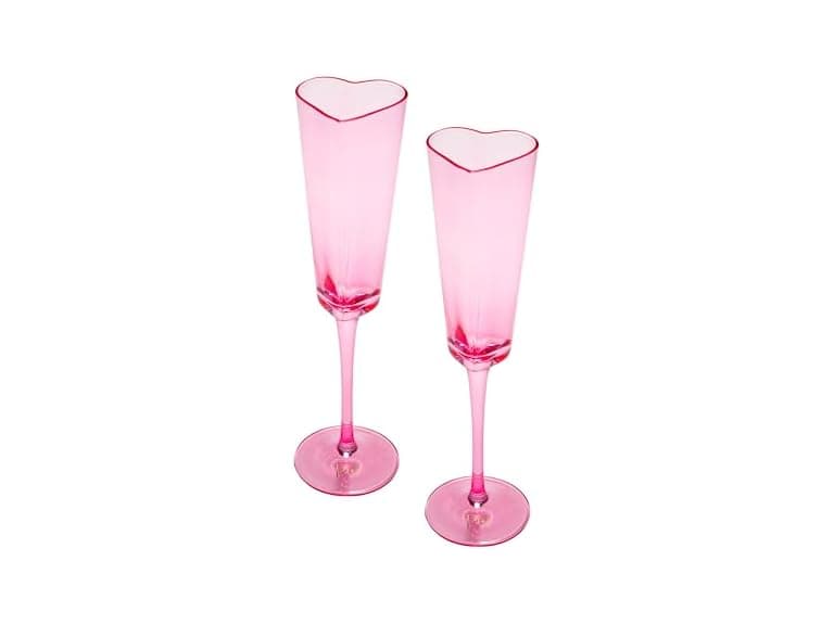 Paris Hilton Heart Shaped Champagne Flute Gift Set - Image 1