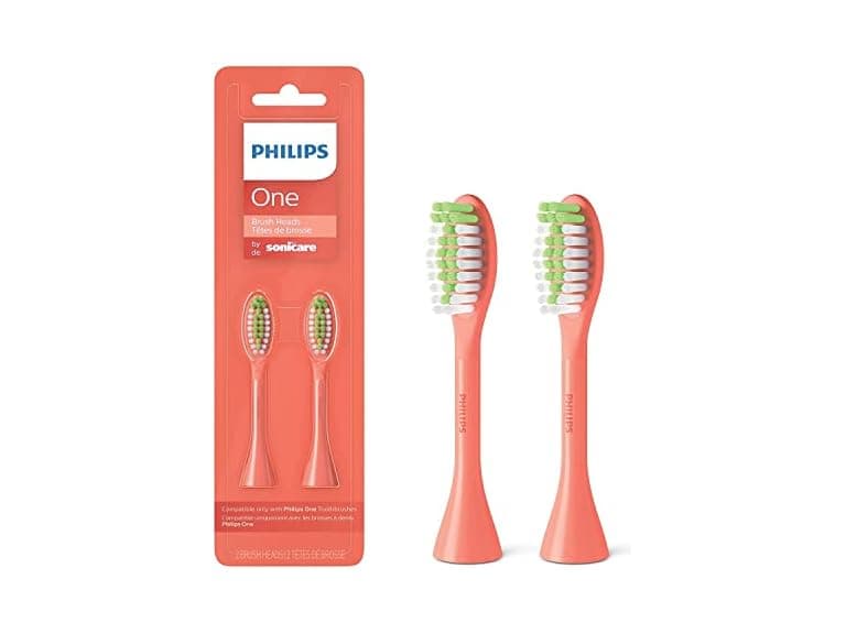 Philips One by Sonicare 2pk Brush Heads, Coral, BH1022 - Image 1