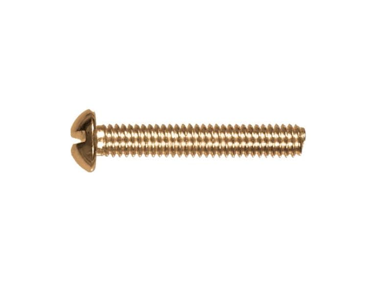Hillman Brass Round Head Screw 1/4-20 - Image 1