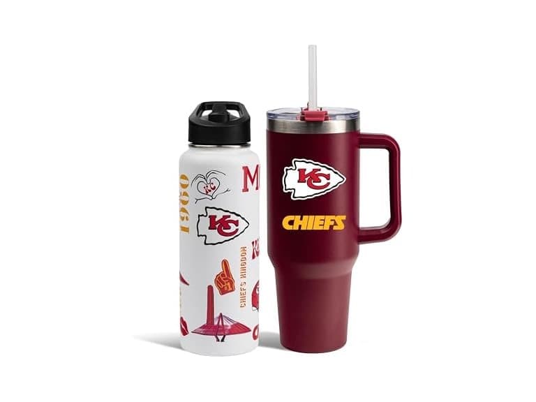 KANSAS CITY CHIEFS Bottle & Tumbler Set - Image 1