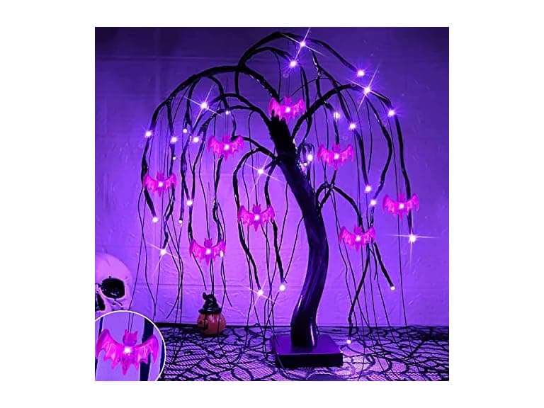 TURNMEON 24 Inch 32 LED Halloween Willow Tree - Image 1