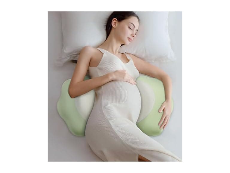 DONAMA Memory Foam Pregnancy Pillows, Green - Image 1