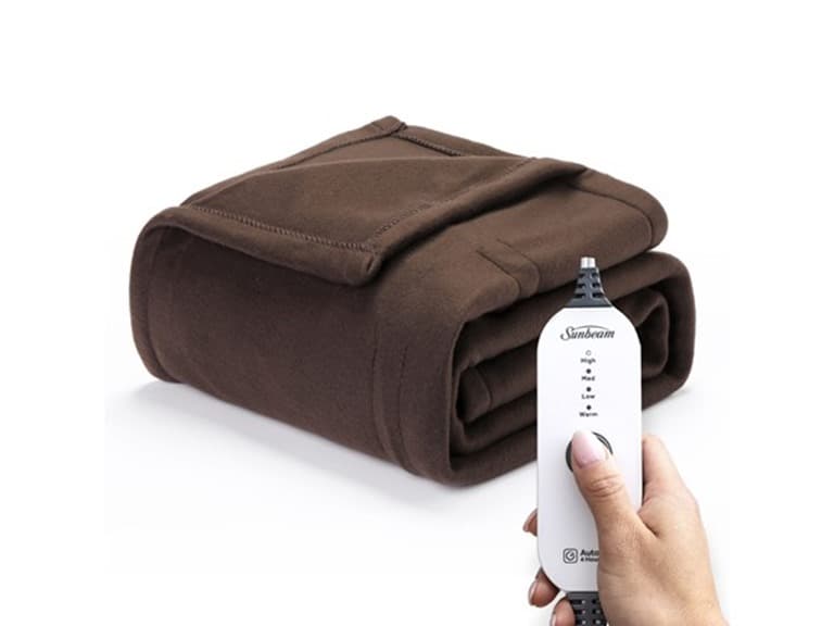 Sunbeam Heated Personal Throw - Walnut - Image 1