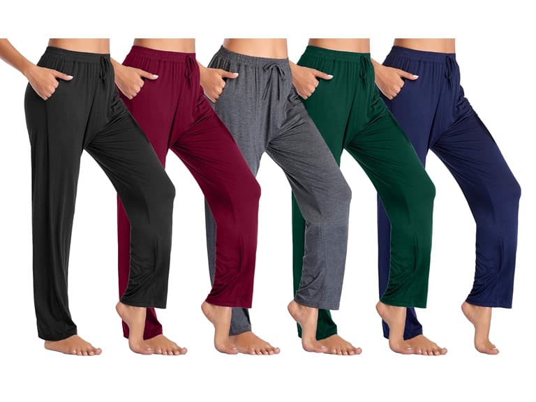 5Pk Womens Loose Fit Lounge Pants - Image 1