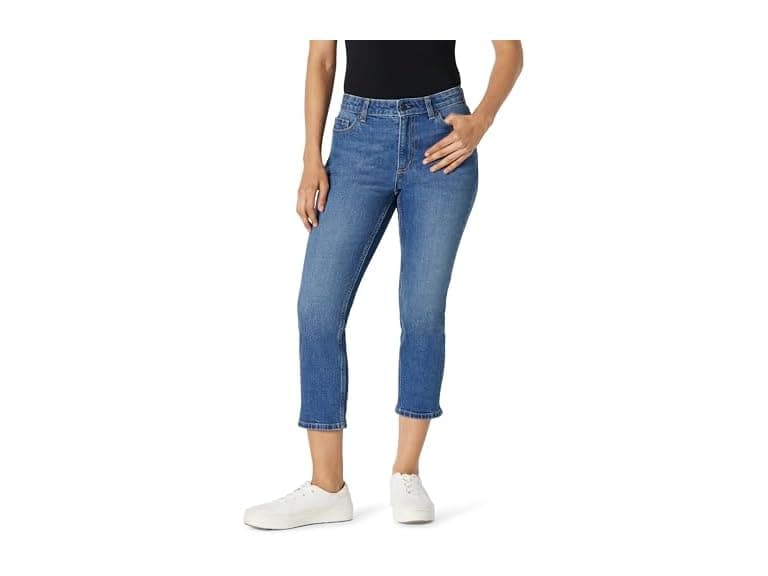 Amazon Essentials Women Low Stretch Slim-Fit Mid-Rise Capri Jean - Image 1