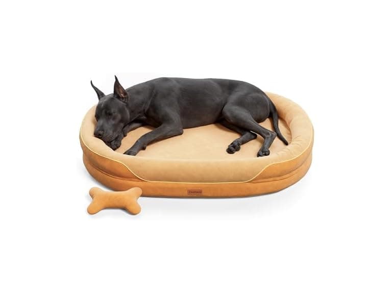 CWAWZ Brown XXL Orthopedic Dog Bed 53" - Image 1