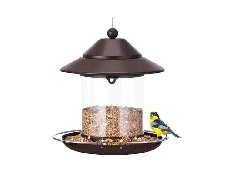 MAXDORIA Hanging Metal Roof Bird Feeder - Image 1