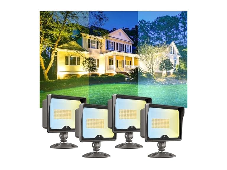 CINOTON 55W LED Flood Light 3CCT 4 Pack