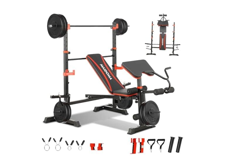 Weight Bench Set W/ Squat Rack - Image 1