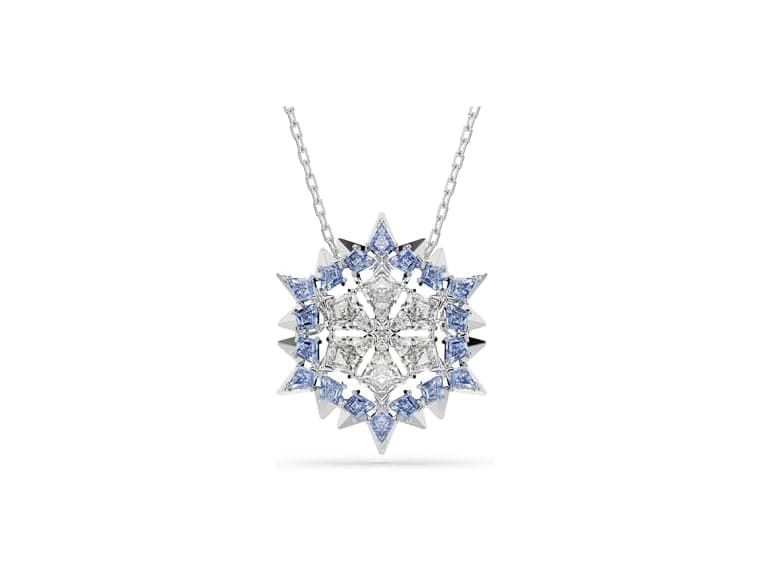 Swarovski Magic Snowflake Pendant & Brooch Blue - Image 1