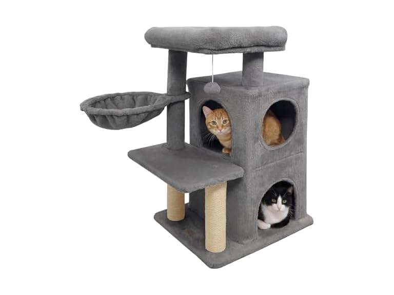DORTALA Cat Tree for Indoor Cats, 33.5" Cat Tower - Image 1
