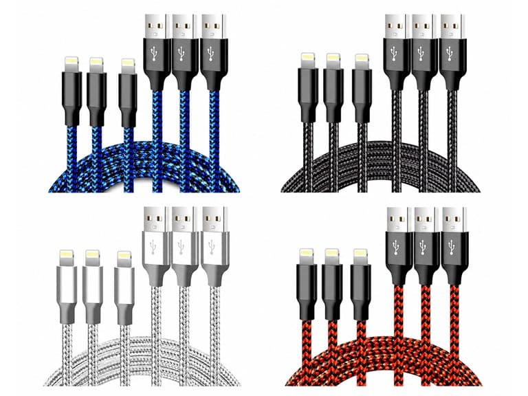 Braided Tangle-Free Lightning Cable - 10FT - Image 1