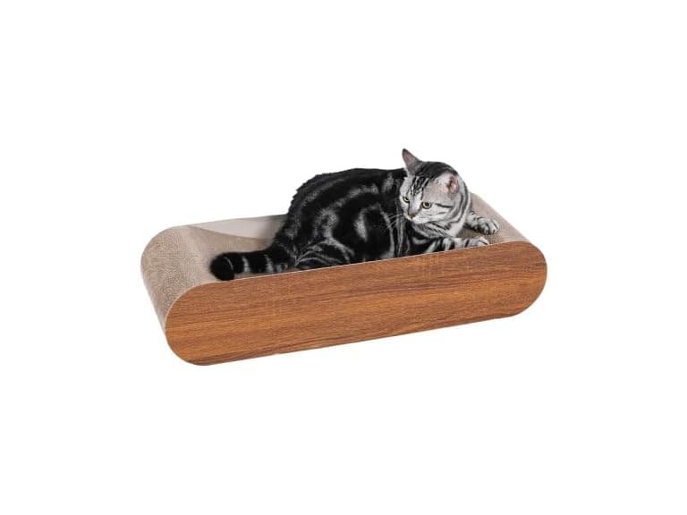 Cat Scratcher, Cardboard Lounge Bed, Bone Shaped - Image 1