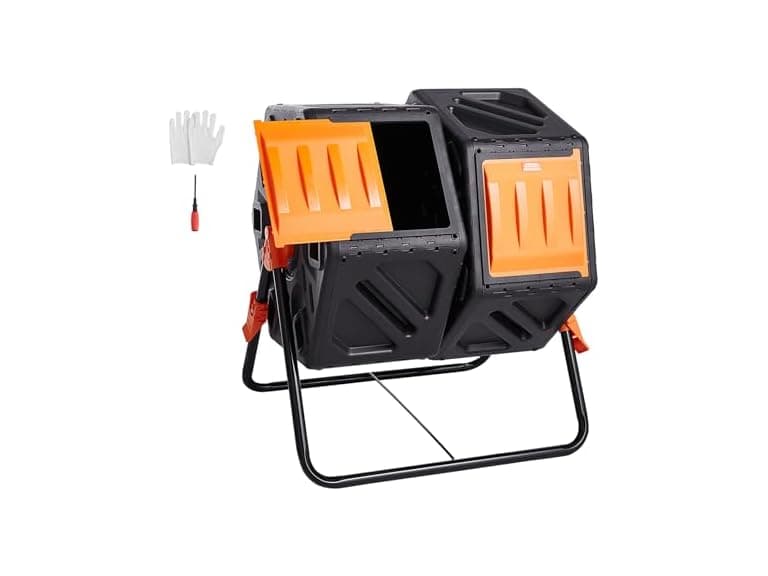 VEVOR 37-Gal Dual Chamber Composting Tumbler - Image 1