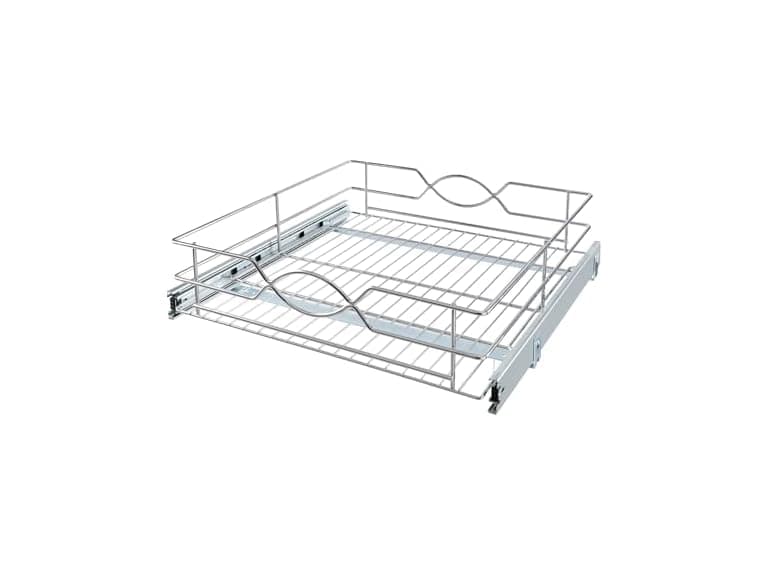 Knape & Vogt Single-Tier Wire Pull Out Storage Basket - Image 1