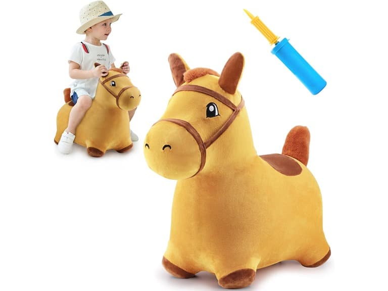 iPlay iLearn Plush Ride-On Horse - Image 1