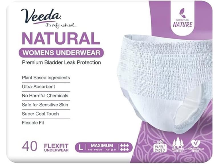 Veeda Incontinence Underwear L 40ct - Image 1