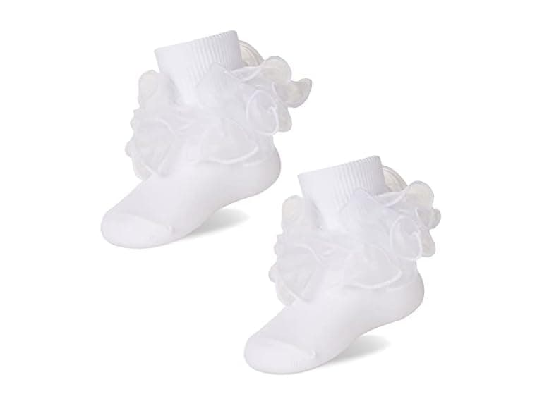 Eocom Girls (4-6 Years) Ruffle Socks Cute Socks - Image 1