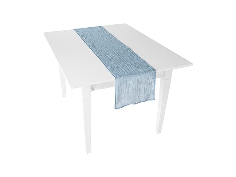 Fun Express Dusty Blue Gauze Table Runners 3 Piece - Image 1