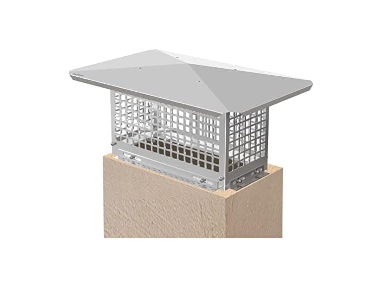 Chimney Cap, 8\" x 17\" Flue Caps, 304 Stainless - Image 1