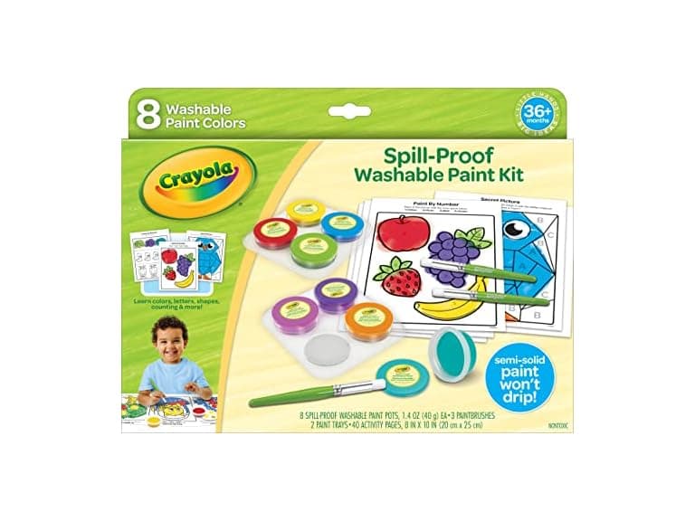 Crayola Spill Proof Paint Set 8ct - Image 1