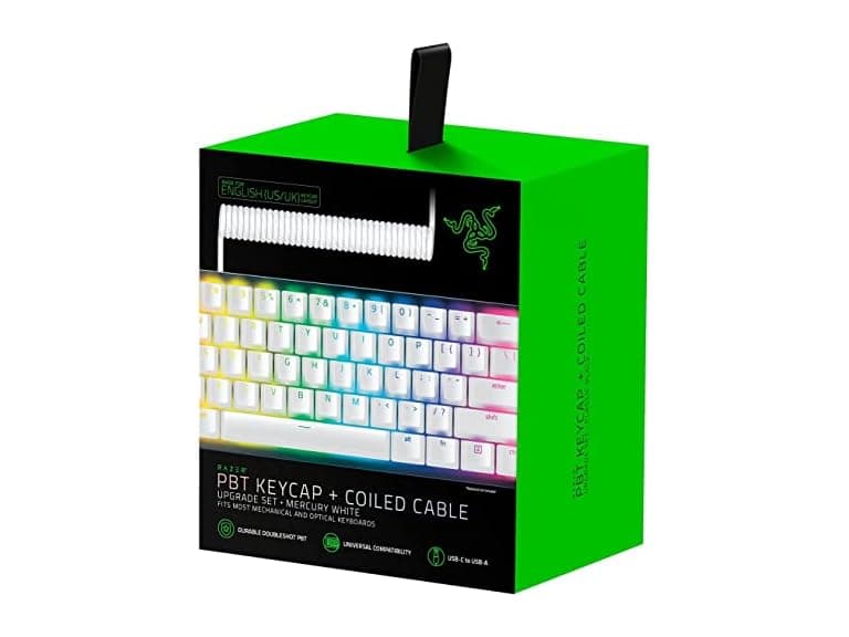 Razer PBT Keycap + Coiled Cable Upgrade Set - Image 1
